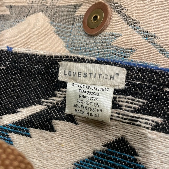 Lovestitch Aztec Print Tote Bag - Picture 6 of 8